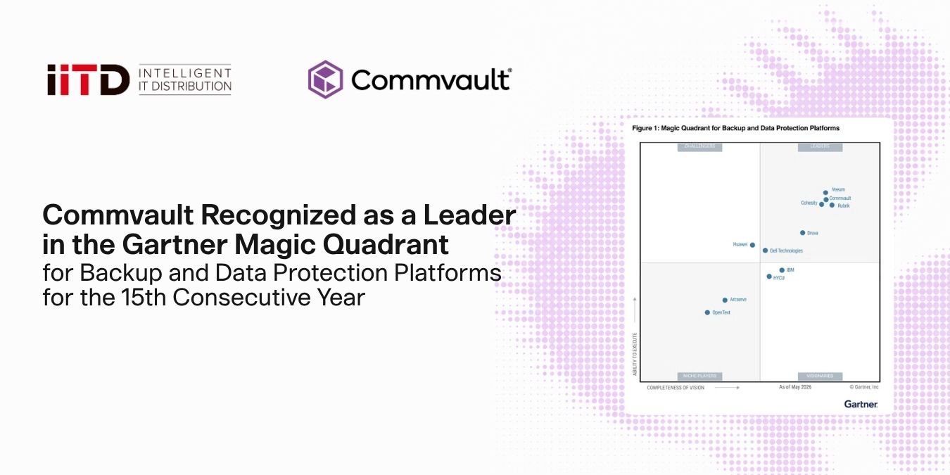 Commvault recognized as a leader in the Gartner Magic Quadrant for Backup and Data Protection Platforms for the 15th consecutive year - image 1